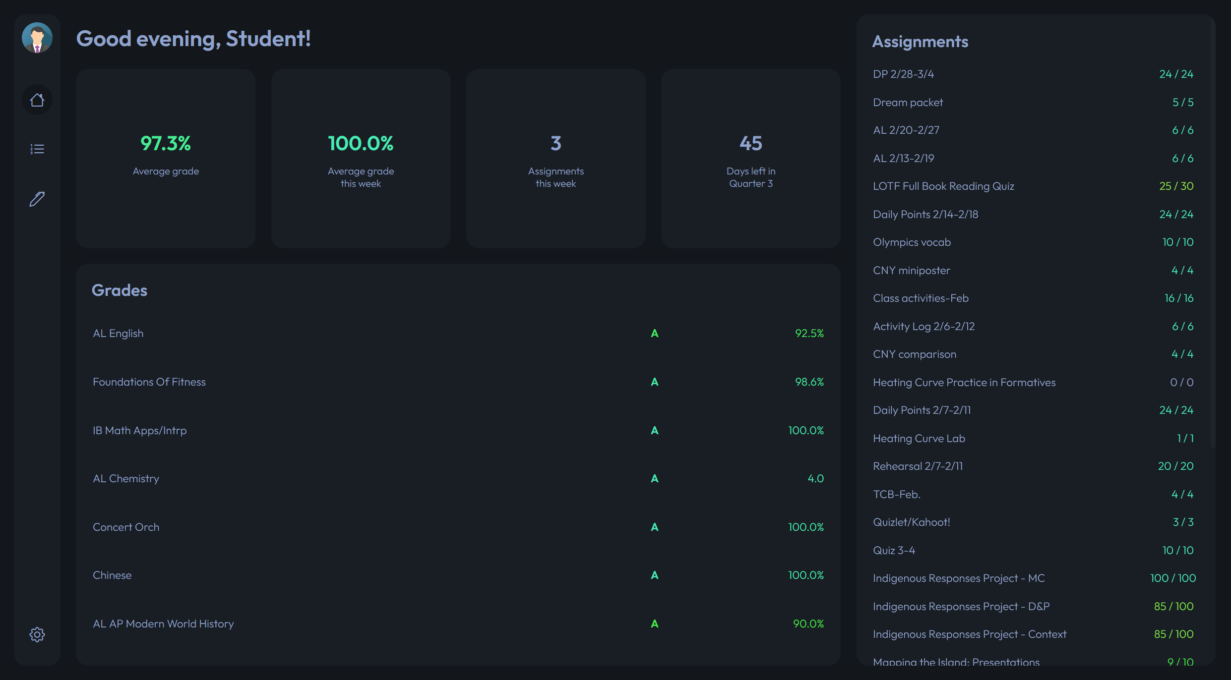 an improved grade checker web app