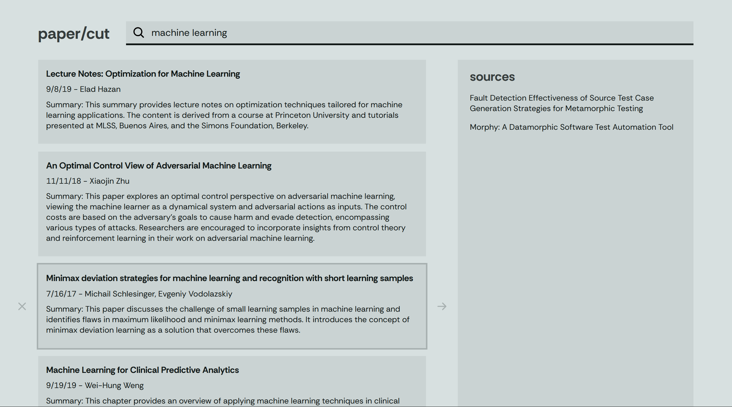 an AI-powered academic search engine