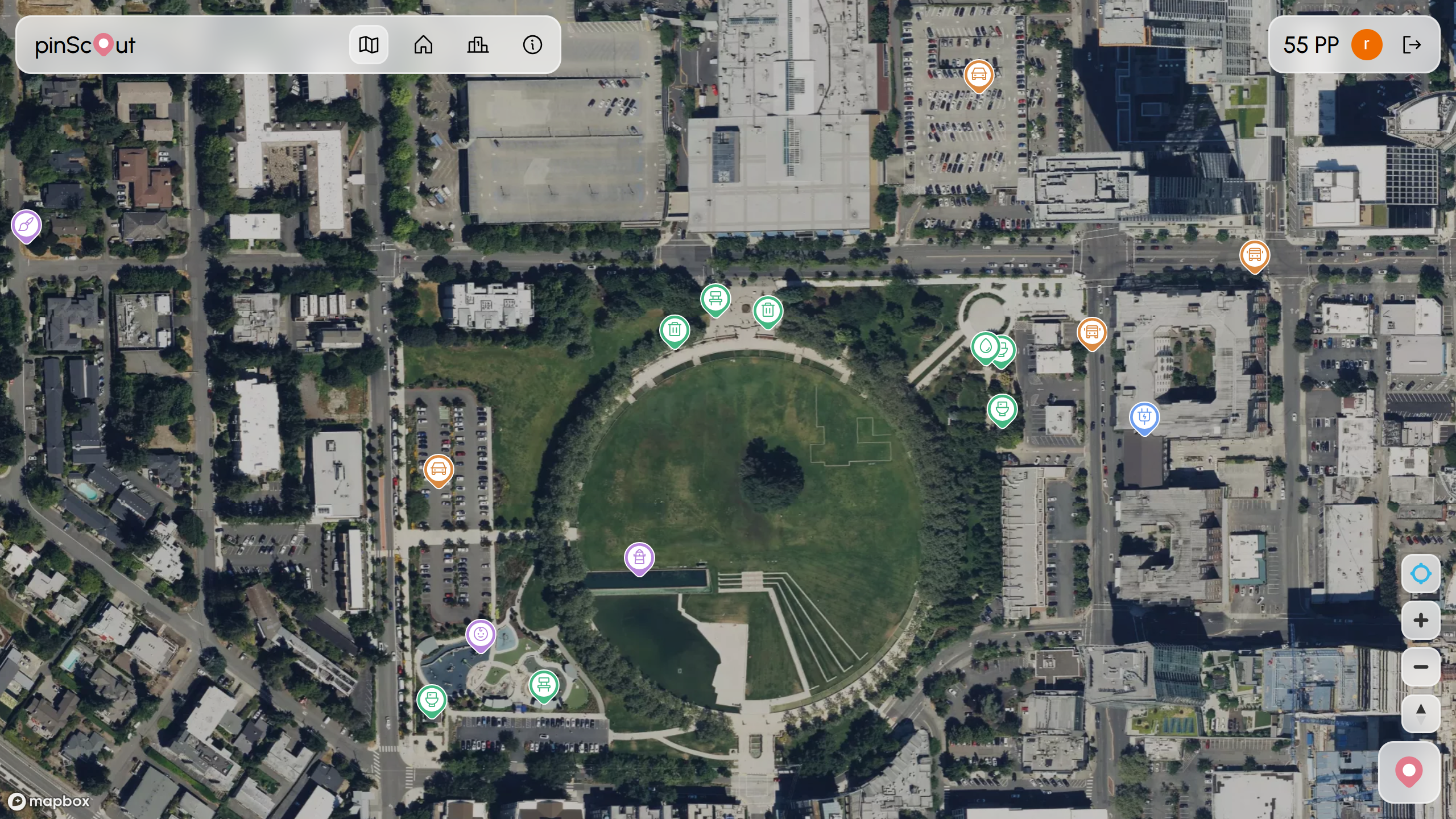a crowdsourced, gamified urban exploration map